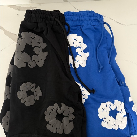 BLACK AND BLUE DENIM TEARS